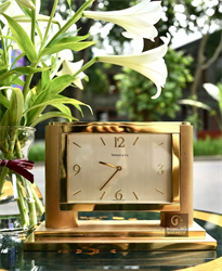 Đồng hồ bàn Tiffany & Co chữ nhật chân đế (FULL BOX)